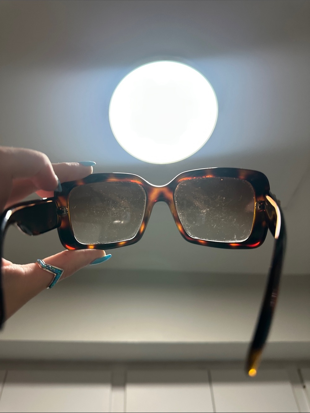 Christian Dior Tortoiseshell Square Sunglasses - Picture 8 of 12